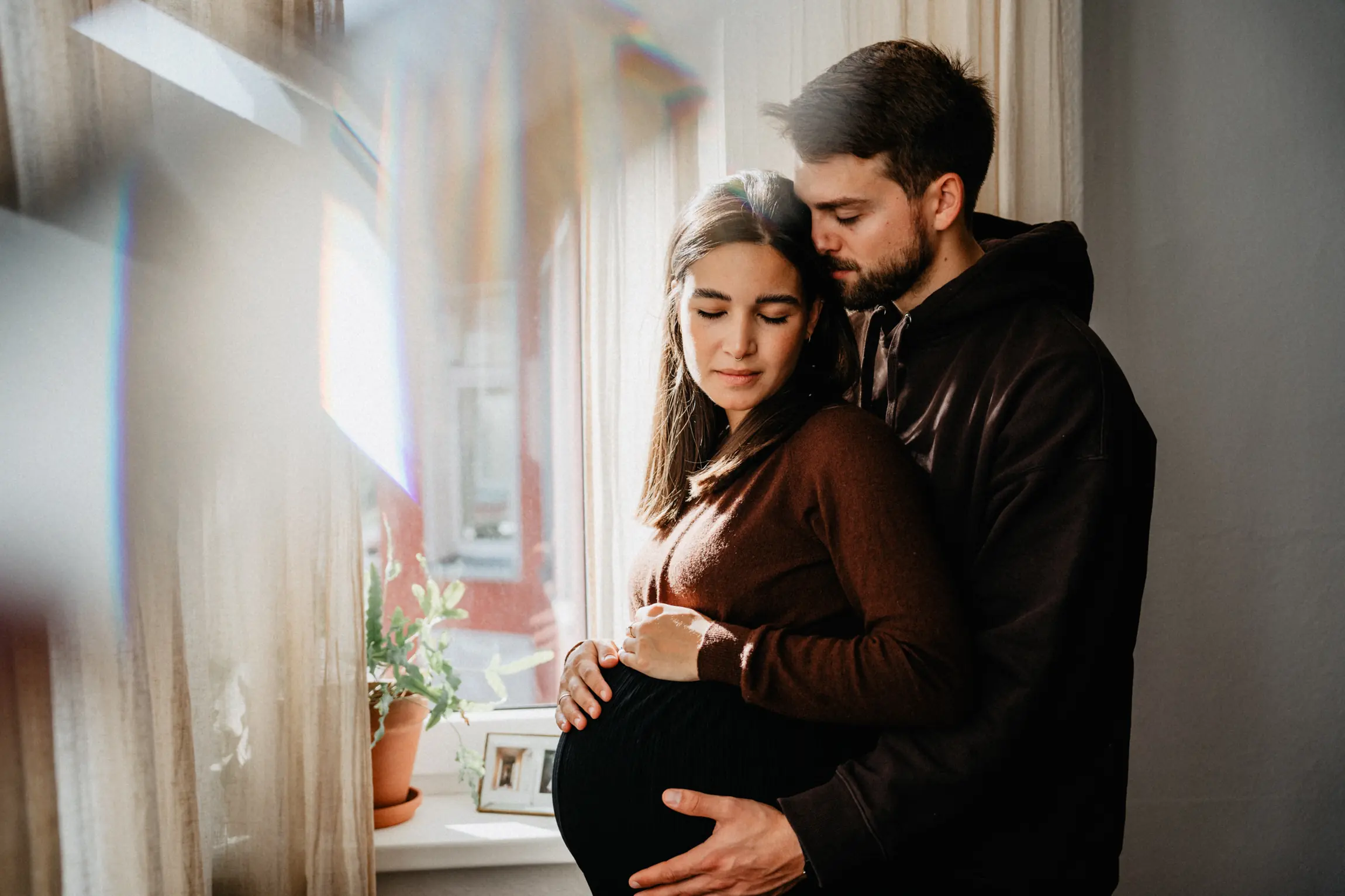Babybauch · zuhause, bald zu dritt
